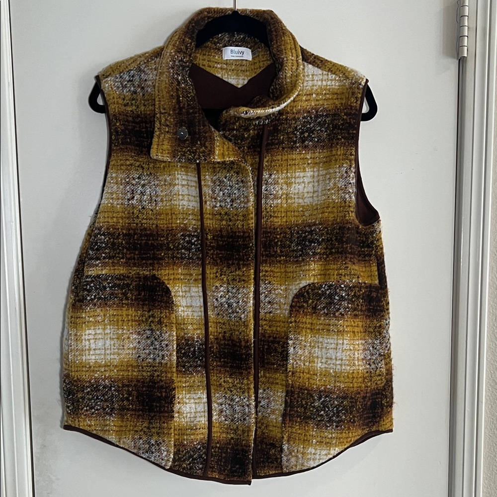 Bluivy Women’s Plaid Vest